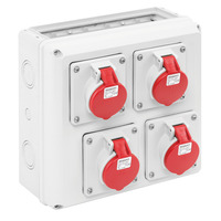 Socket outlet combination - STK-Z 4x16