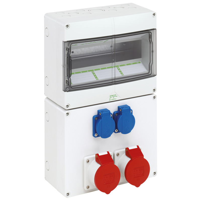 Socket outlet combination - STV 1222-S16 BE/FR