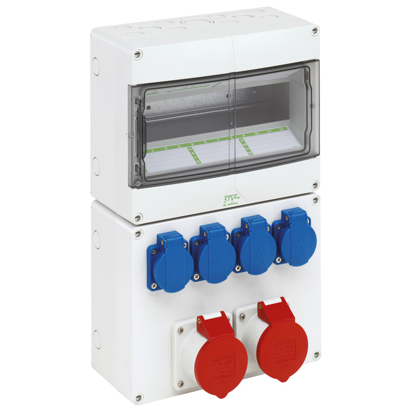 Socket outlet combination - STV 1224-S16 BE/FR