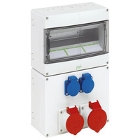Socket outlet combination - STV 1222-S BE/FR