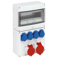 Socket outlet combination - STV 1224-S BE/FR