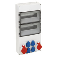 Socket outlet combination - AKi 28-4S BE/FR