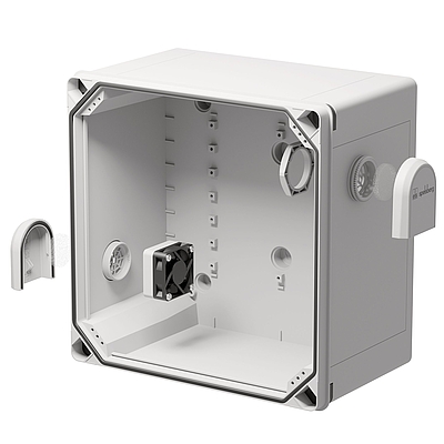 The new active Ventilation element BEL
Air Active is also at the center of the
trade fair presentation in Frankfurt am
Main. The product increases the
permissible Power loss by at least 50
percent.
Photo: Günther Spelsberg GmbH & Co.
KG