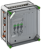 NH bus-mounting fuse load circuit breaker housing